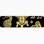 Mexican Culture Golden Tribal Icons Large Bar Mat