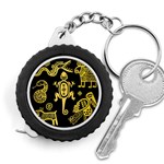 Mexican Culture Golden Tribal Icons Measuring Tape