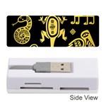 Mexican Culture Golden Tribal Icons Memory Card Reader (Stick)
