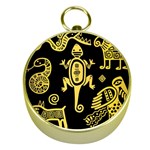 Mexican Culture Golden Tribal Icons Gold Compasses