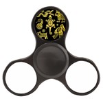 Mexican Culture Golden Tribal Icons Finger Spinner