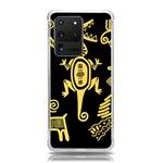 Mexican Culture Golden Tribal Icons Samsung Galaxy S20 Ultra 6.9 Inch TPU UV Case