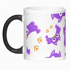 Purple Owl Pattern Background Morph Mug from ArtsNow.com Left