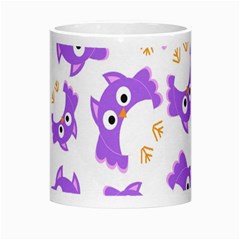Purple Owl Pattern Background Morph Mug from ArtsNow.com Center