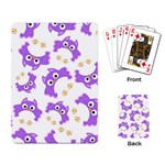 Purple Owl Pattern Background Playing Cards Single Design (Rectangle)