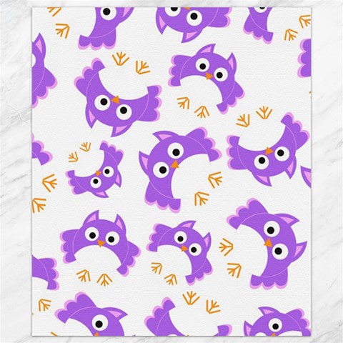 Purple Owl Pattern Background Canvas 8  x 10  from ArtsNow.com 8.15 x9.66  Canvas - 1