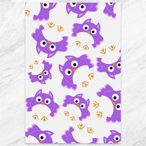 Purple Owl Pattern Background Canvas 12  x 18  from ArtsNow.com 11.88 x17.36  Canvas - 1