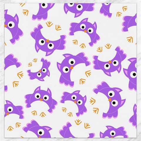 Purple Owl Pattern Background Canvas 16  x 16  from ArtsNow.com 15.2 x15.41  Canvas - 1