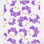 Purple Owl Pattern Background Canvas 20  x 24 