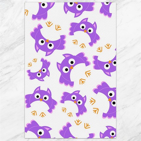 Purple Owl Pattern Background Canvas 24  x 36  from ArtsNow.com 23.35 x34.74  Canvas - 1