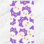 Purple Owl Pattern Background Canvas 40  x 72 