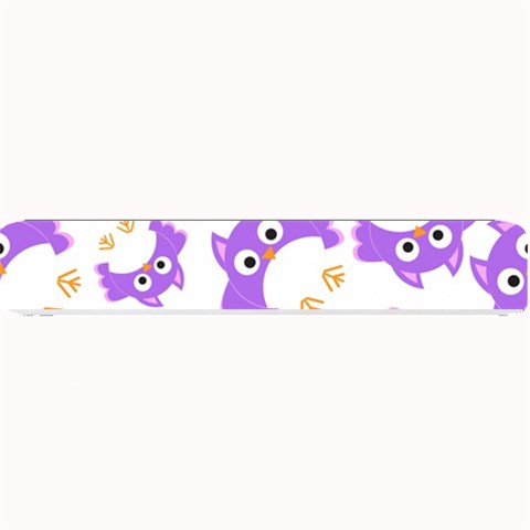 Purple Owl Pattern Background Small Bar Mat from ArtsNow.com 24 x4  Bar Mat