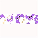 Purple Owl Pattern Background Large Bar Mat