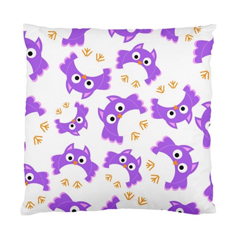 Purple Owl Pattern Background Standard Cushion Case (One Side) from ArtsNow.com Front