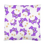 Purple Owl Pattern Background Standard Cushion Case (One Side)