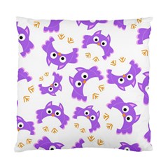 Purple Owl Pattern Background Standard Cushion Case (Two Sides) from ArtsNow.com Back