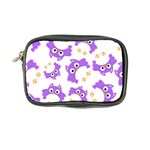 Purple Owl Pattern Background Coin Purse