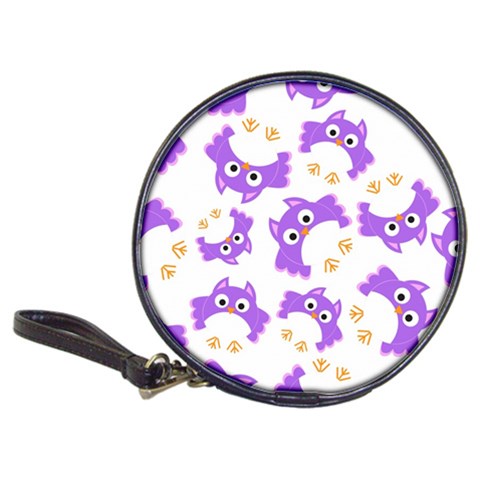 Purple Owl Pattern Background Classic 20 Front