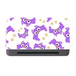 Purple Owl Pattern Background Memory Card Reader with CF
