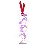 Purple Owl Pattern Background Small Book Marks