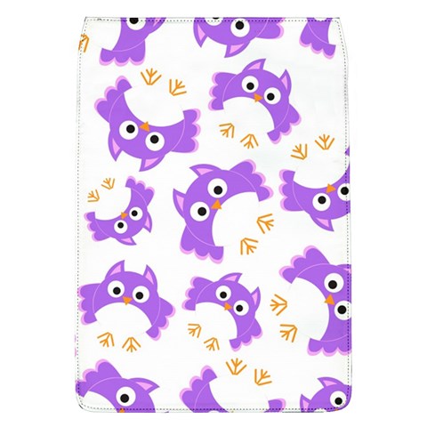 Purple Owl Pattern Background Removable Flap Cover (L) from ArtsNow.com Front