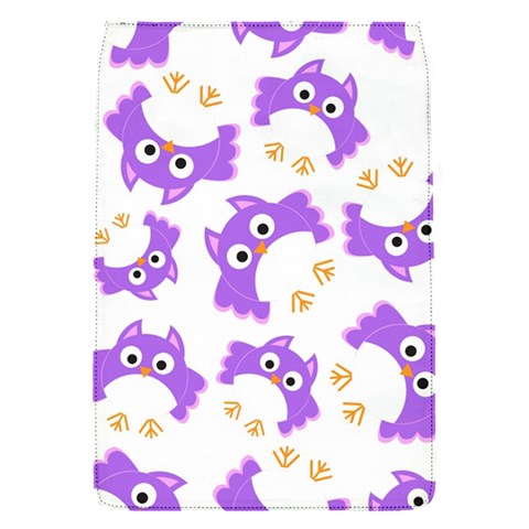 Purple Owl Pattern Background Removable Flap Cover (S) from ArtsNow.com Front