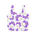 Purple Owl Pattern Background Full Print Recycle Bag (S)