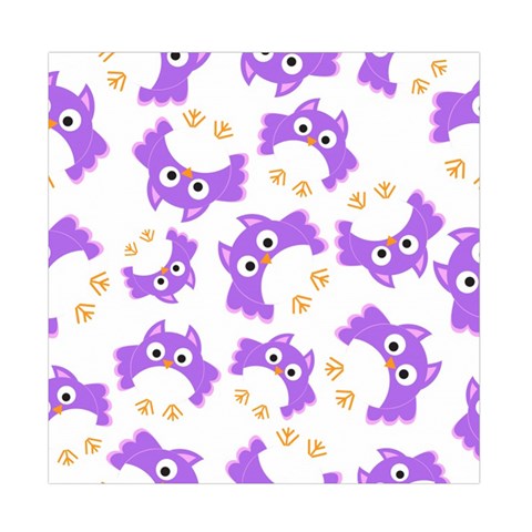 Purple Owl Pattern Background Duvet Cover Double Side (Full/ Double Size) from ArtsNow.com Back