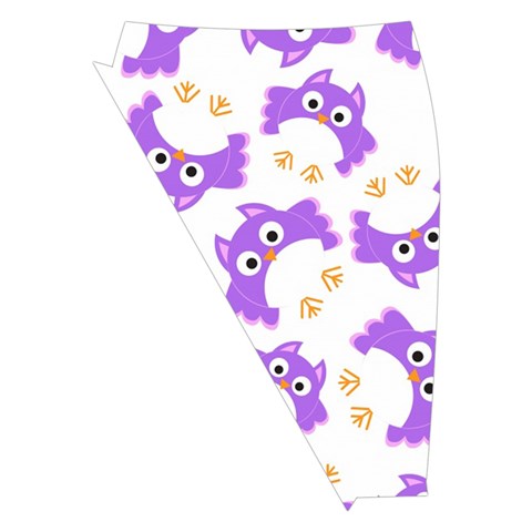 Purple Owl Pattern Background Midi Wrap Pencil Skirt from ArtsNow.com Front Left