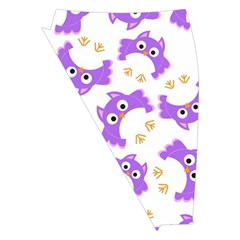 Purple Owl Pattern Background Midi Wrap Pencil Skirt from ArtsNow.com Front Left