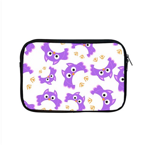 Purple Owl Pattern Background Apple MacBook Pro 15  Zipper Case from ArtsNow.com Front