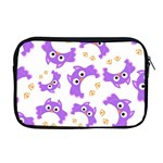 Purple Owl Pattern Background Apple MacBook Pro 17  Zipper Case
