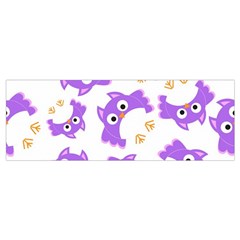 Purple Owl Pattern Background Wristlet Pouch Bag (Small) from ArtsNow.com Bottom