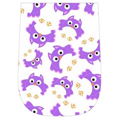 Purple Owl Pattern Background Wristlet Pouch Bag (Small) from ArtsNow.com Left Side