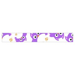 Purple Owl Pattern Background Make Up Case (Small) from ArtsNow.com Zipper Tape Front