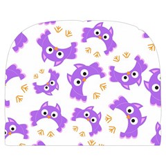 Purple Owl Pattern Background Make Up Case (Large) from ArtsNow.com Back