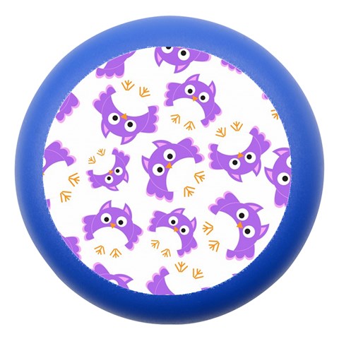 Purple Owl Pattern Background Dento Box with Mirror from ArtsNow.com Front
