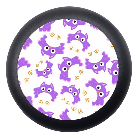 Purple Owl Pattern Background Dento Box with Mirror from ArtsNow.com Front