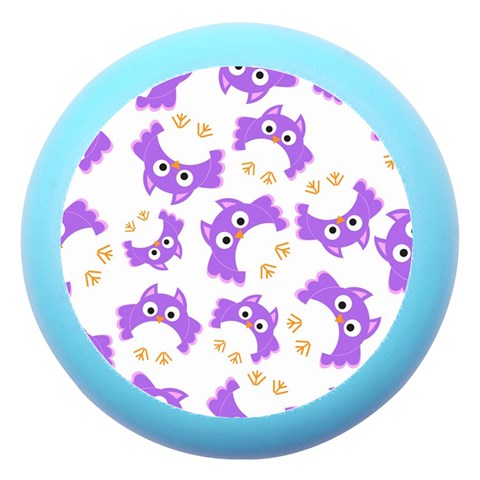Purple Owl Pattern Background Dento Box with Mirror from ArtsNow.com Front