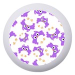 Purple Owl Pattern Background Dento Box with Mirror