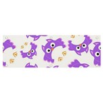 Purple Owl Pattern Background Banner and Sign 6  x 2 