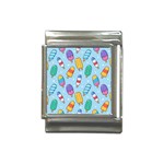 Cute Kawaii Ice Cream Seamless Pattern Italian Charm (13mm)