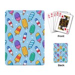 Cute Kawaii Ice Cream Seamless Pattern Playing Cards Single Design (Rectangle)