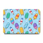 Cute Kawaii Ice Cream Seamless Pattern Small Doormat