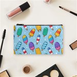 Cute Kawaii Ice Cream Seamless Pattern Cosmetic Bag (Small)