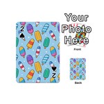 Cute Kawaii Ice Cream Seamless Pattern Playing Cards 54 Designs (Mini)