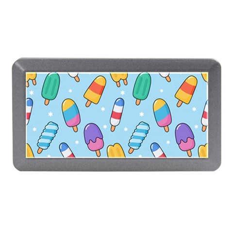 Cute Kawaii Ice Cream Seamless Pattern Memory Card Reader (Mini) from ArtsNow.com Front