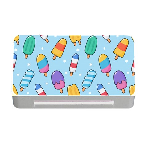 Cute Kawaii Ice Cream Seamless Pattern Memory Card Reader with CF from ArtsNow.com Front