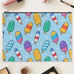 Cute Kawaii Ice Cream Seamless Pattern Cosmetic Bag (XXXL)