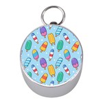 Cute Kawaii Ice Cream Seamless Pattern Mini Silver Compasses